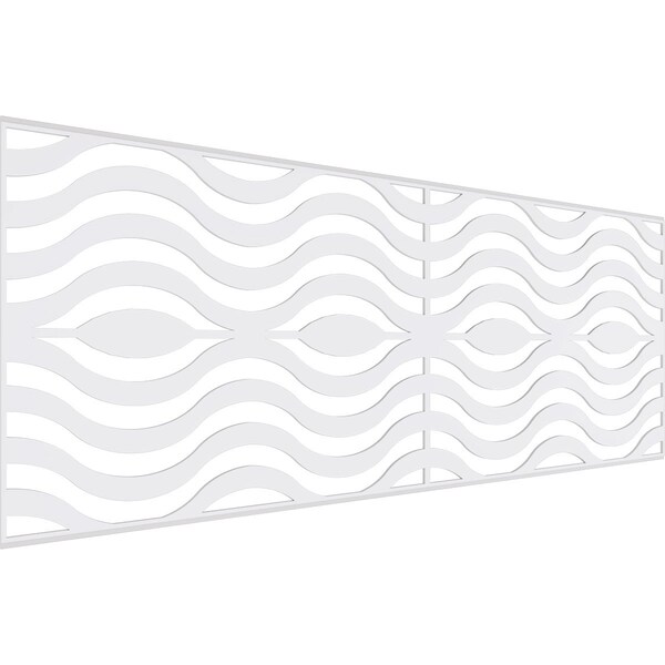Ekena Millwork Set of Four Panels for 94 1/2"W x 36 1/4"H Parker Fretwork Wainscot Wall Paneling WPKP18X01X47PKR - main
